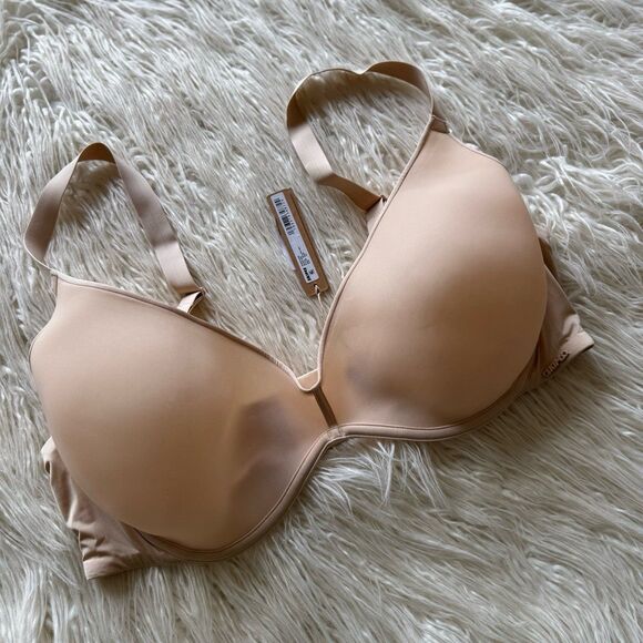 Skims Weightless Scoop Bra Sand Size 44C - Picture 2 of 11